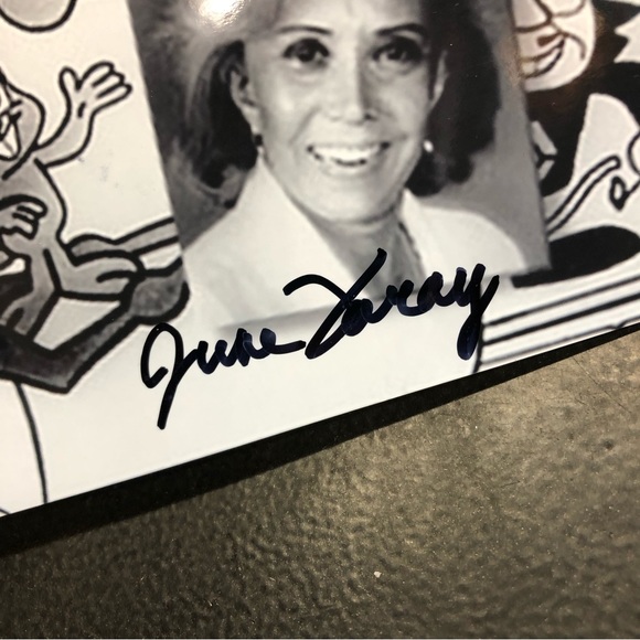 Voice Over Icon June Foray Signed 6x4” Rocky & Bullwinkle Photo - Picture 3 of 4